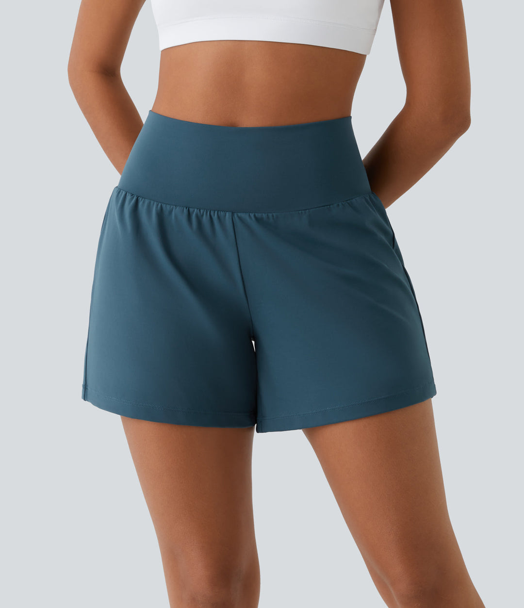 HARPER | 2-IN-1 YOGA SHORTS WITH HIGH WAIST, BACK POCKET, AND SIDE POCKETS