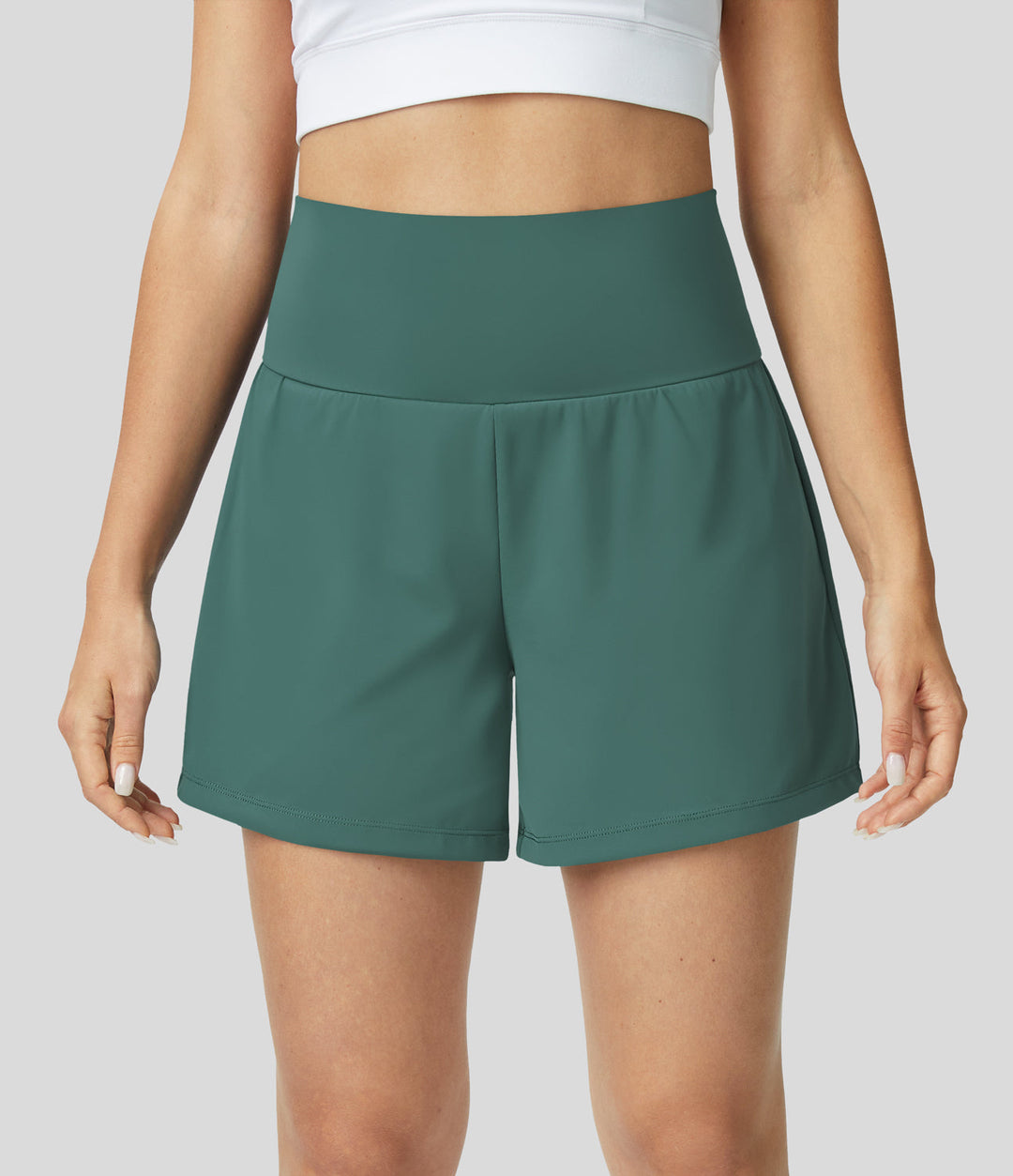 HARPER | 2-IN-1 YOGA SHORTS WITH HIGH WAIST, BACK POCKET, AND SIDE POCKETS