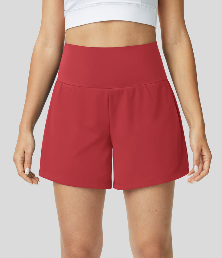 HARPER | 2-IN-1 YOGA SHORTS WITH HIGH WAIST, BACK POCKET, AND SIDE POCKETS