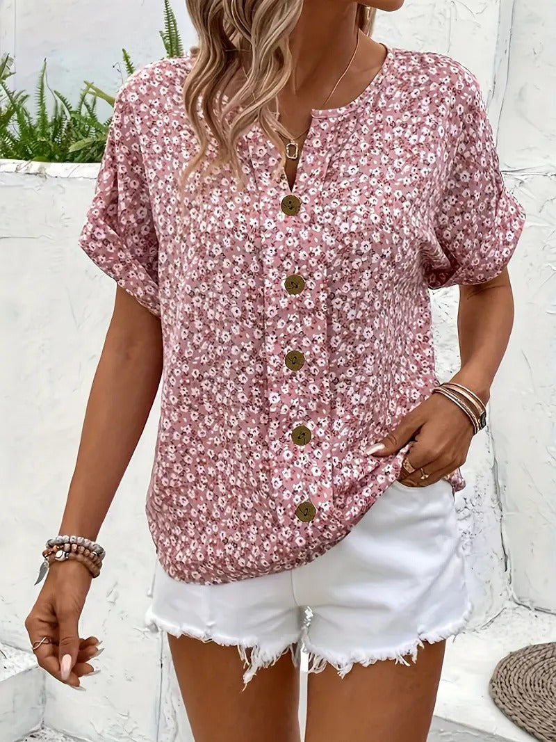 FREYA | ELEGANT FLORAL BLOUSE