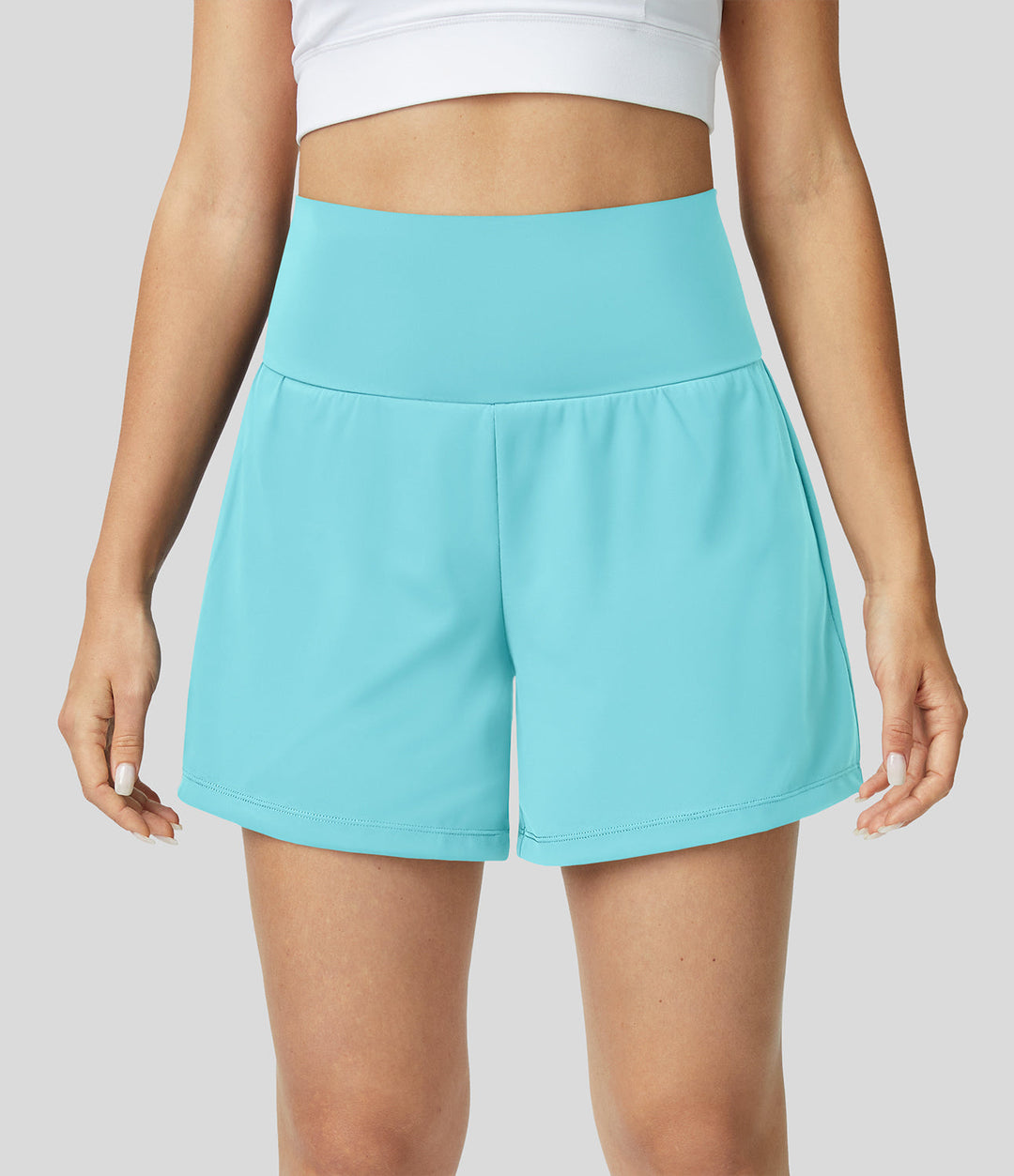 HARPER | 2-IN-1 YOGA SHORTS WITH HIGH WAIST, BACK POCKET, AND SIDE POCKETS