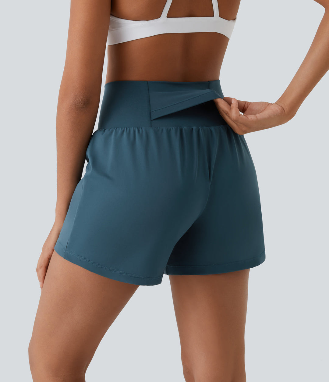 HARPER | 2-IN-1 YOGA SHORTS WITH HIGH WAIST, BACK POCKET, AND SIDE POCKETS