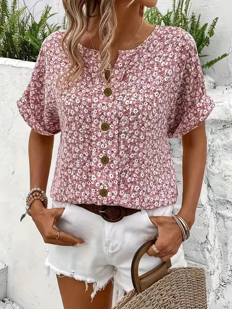 FREYA | ELEGANT FLORAL BLOUSE