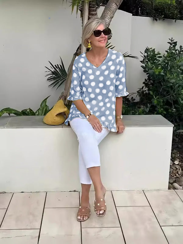 CASEY | STYLISH V-NECK BLOUSE