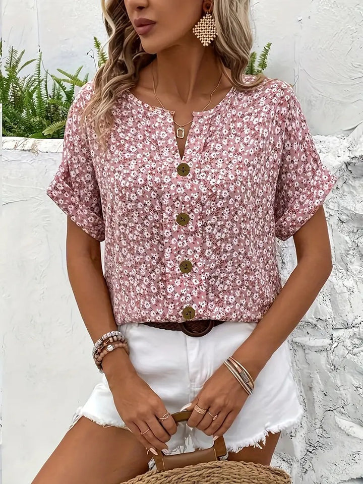 FREYA | ELEGANT FLORAL BLOUSE