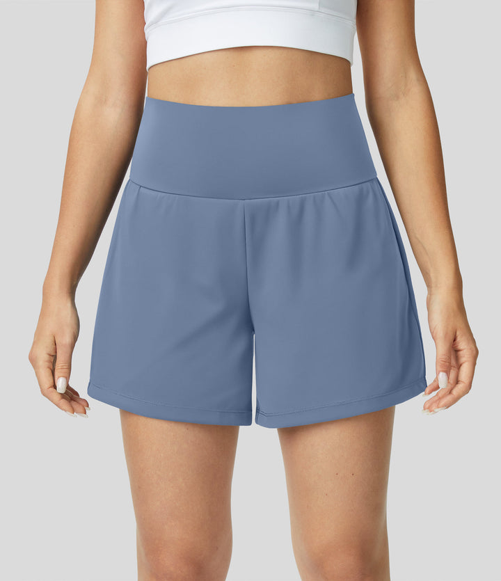 HARPER | 2-IN-1 YOGA SHORTS WITH HIGH WAIST, BACK POCKET, AND SIDE POCKETS