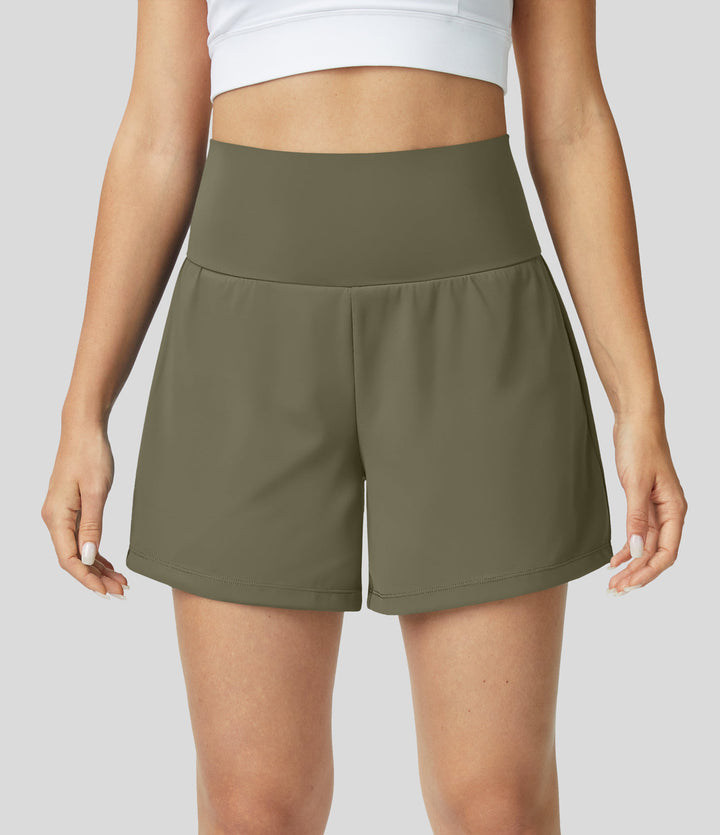 HARPER | 2-IN-1 YOGA SHORTS WITH HIGH WAIST, BACK POCKET, AND SIDE POCKETS