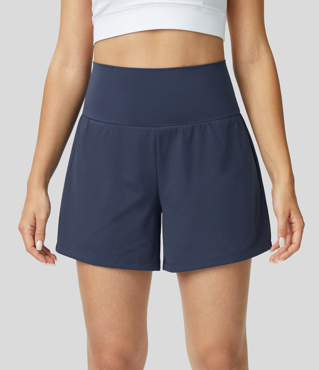 HARPER | 2-IN-1 YOGA SHORTS WITH HIGH WAIST, BACK POCKET, AND SIDE POCKETS