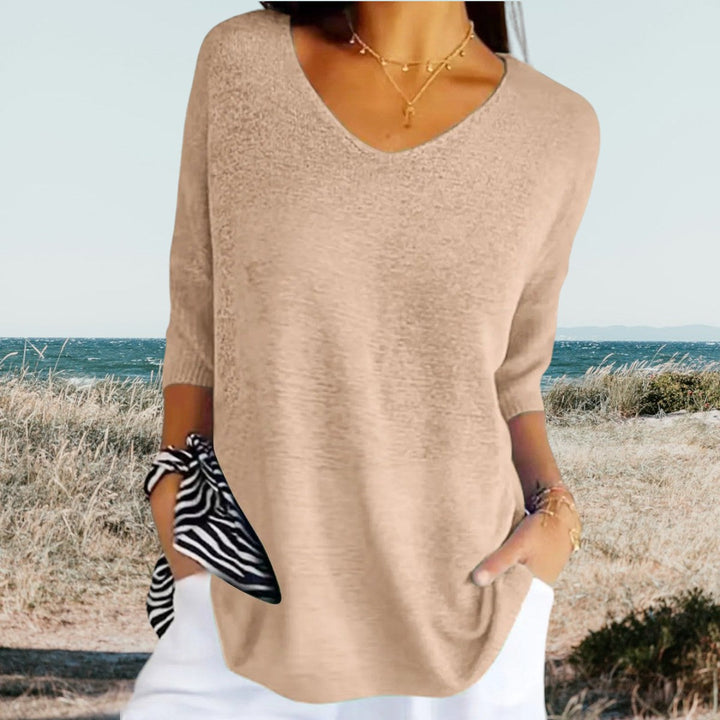 GIA | V-NECK TOP