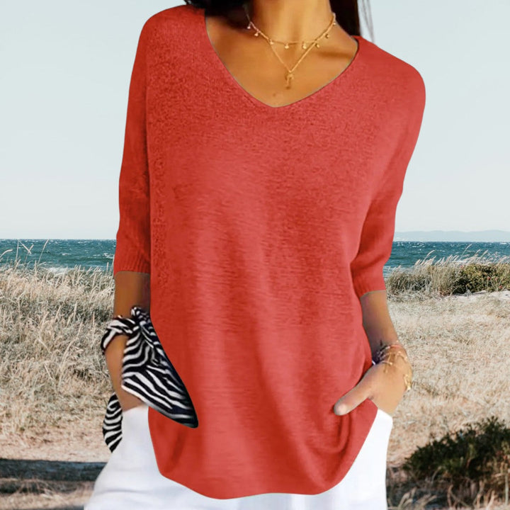 GIA | V-NECK TOP