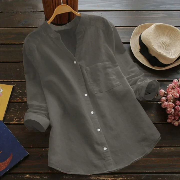 ELODIE | STYLISH LONG-SLEEVED LINEN SHIRT