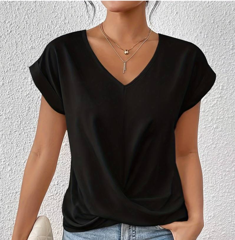 LAYLA | TUMMY TUCKING V-NECK TOP