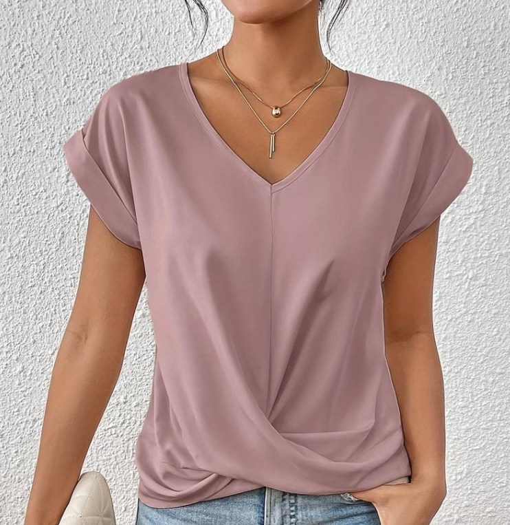 LAYLA | TUMMY TUCKING V-NECK TOP