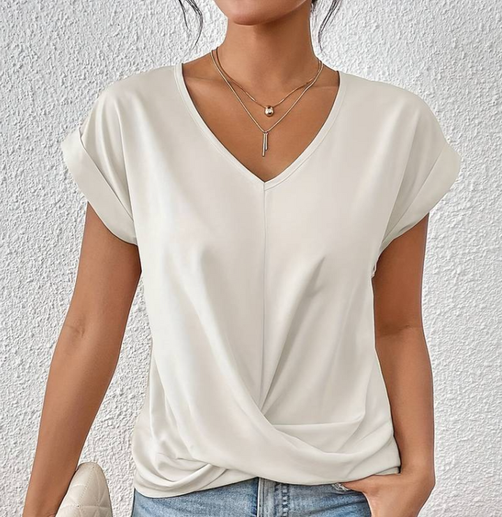 LAYLA | TUMMY TUCKING V-NECK TOP