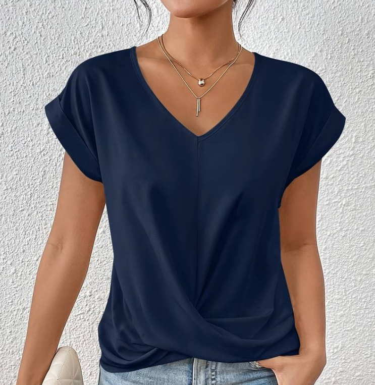 LAYLA | TUMMY TUCKING V-NECK TOP