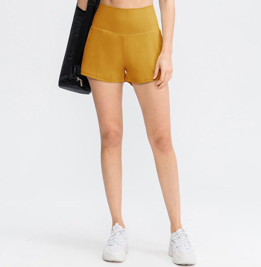 HARPER | 2-IN-1 YOGA SHORTS WITH HIGH WAIST, BACK POCKET, AND SIDE POCKETS