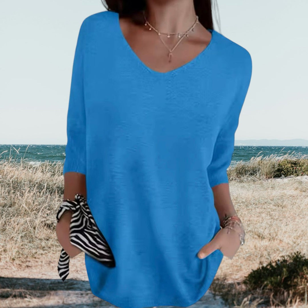 GIA | V-NECK TOP