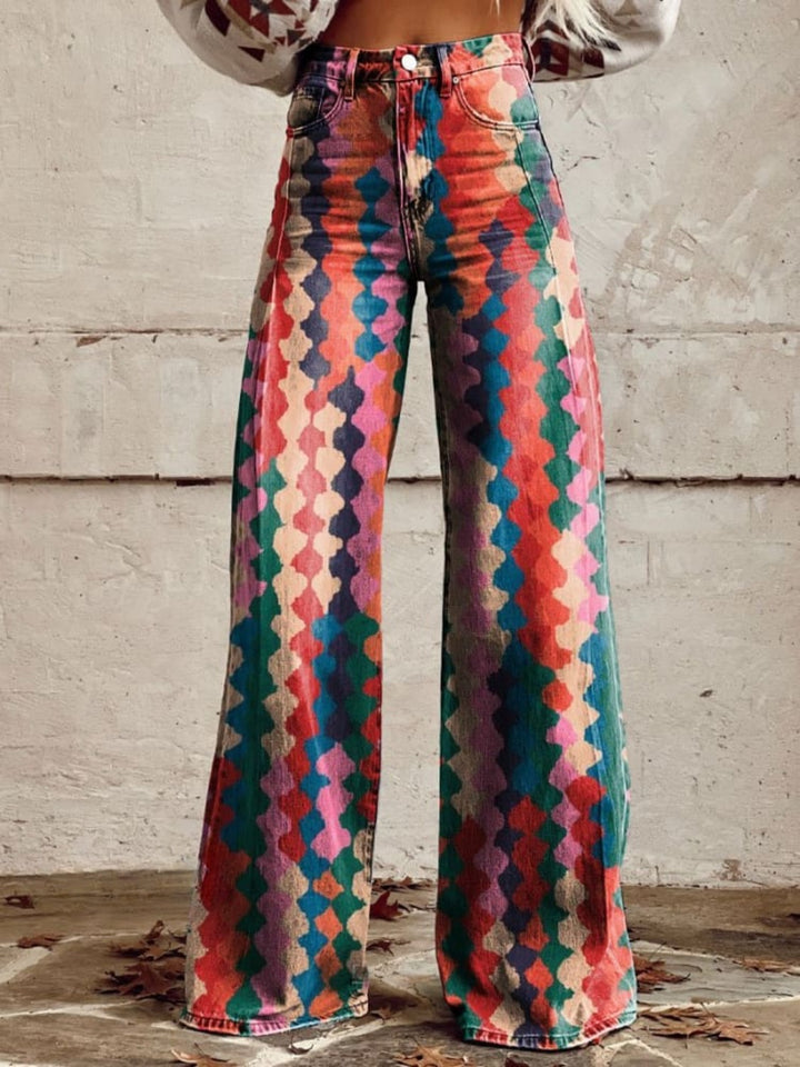 NATALIE |  VINTAGE BOHO WIDE-LEG PANTS